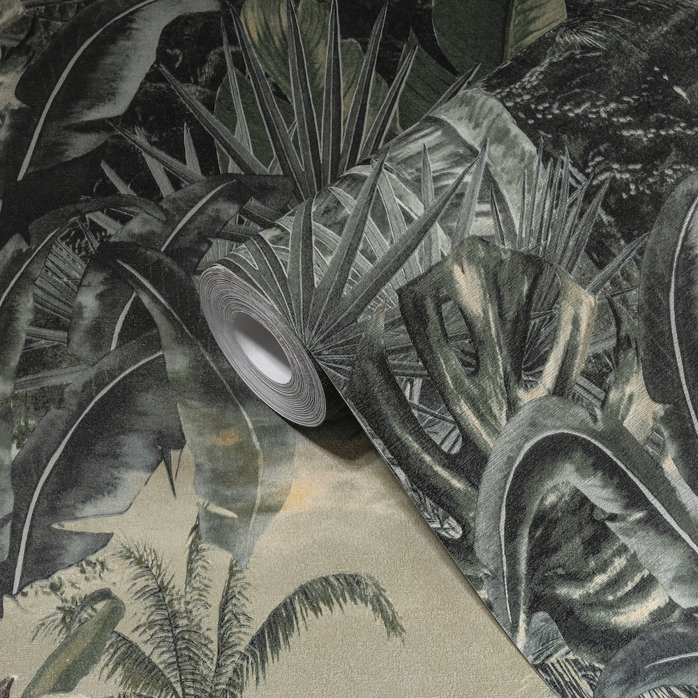 My Home My Spa - Jungle Leaves botanical wallpaper AS Creation    