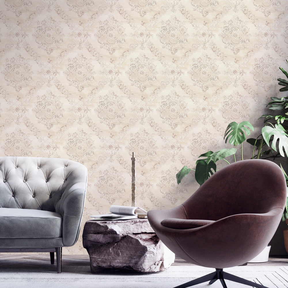 My Home My Spa - Vintage Damask damask wallpaper AS Creation    