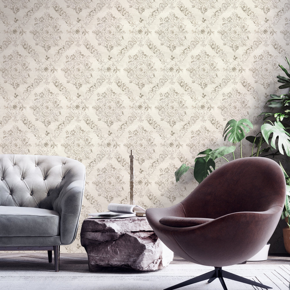 My Home My Spa - Vintage Damask damask wallpaper AS Creation    