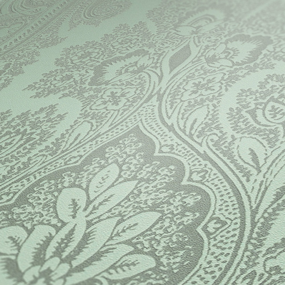 My Home My Spa - Boho Ombre Glamour damask wallpaper AS Creation    