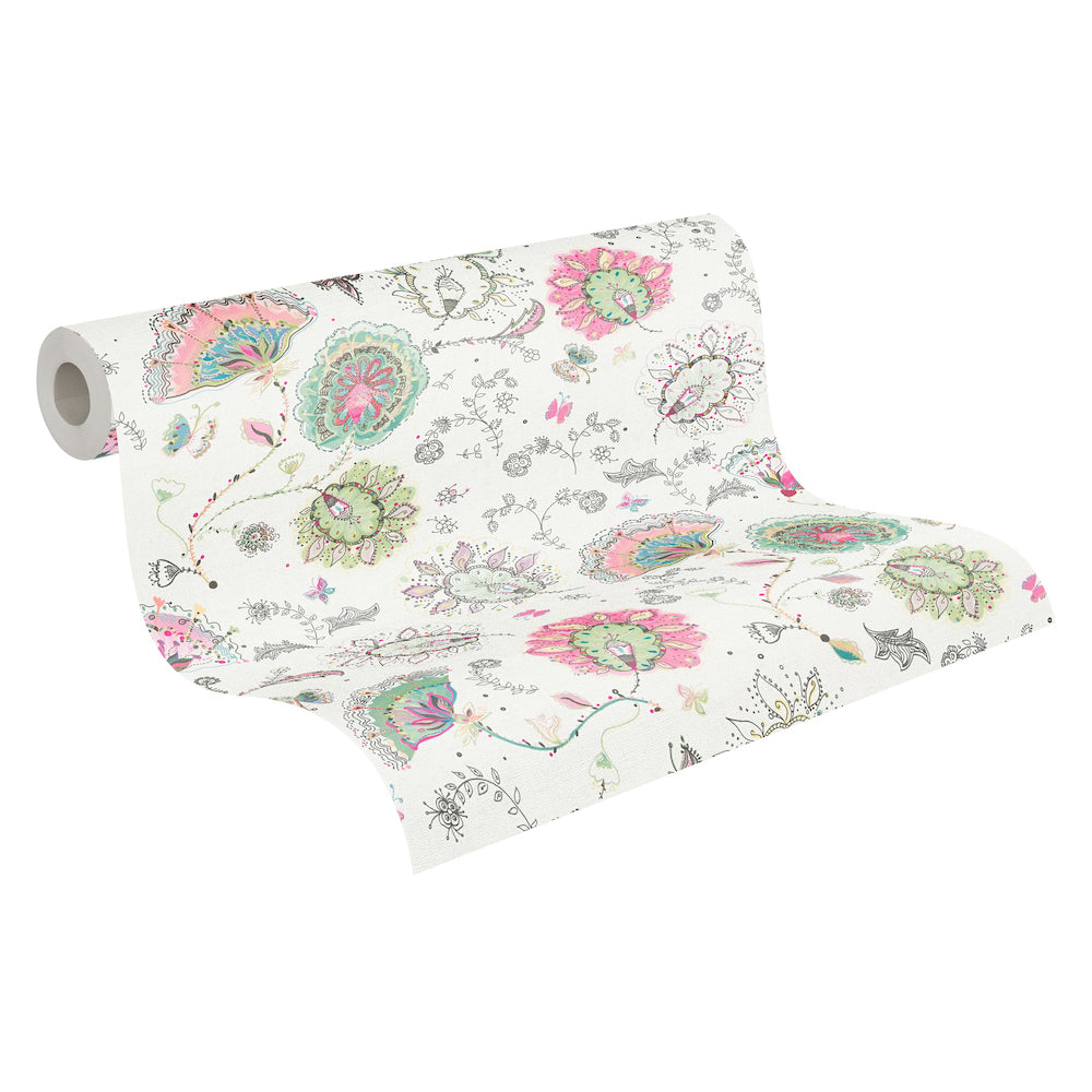 House of Turnowsky - Funky Floral  Leaves botanical wallpaper AS Creation    