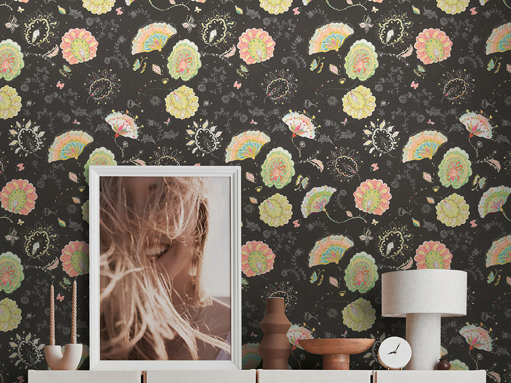 House of Turnowsky - Funky Floral  Leaves botanical wallpaper AS Creation    