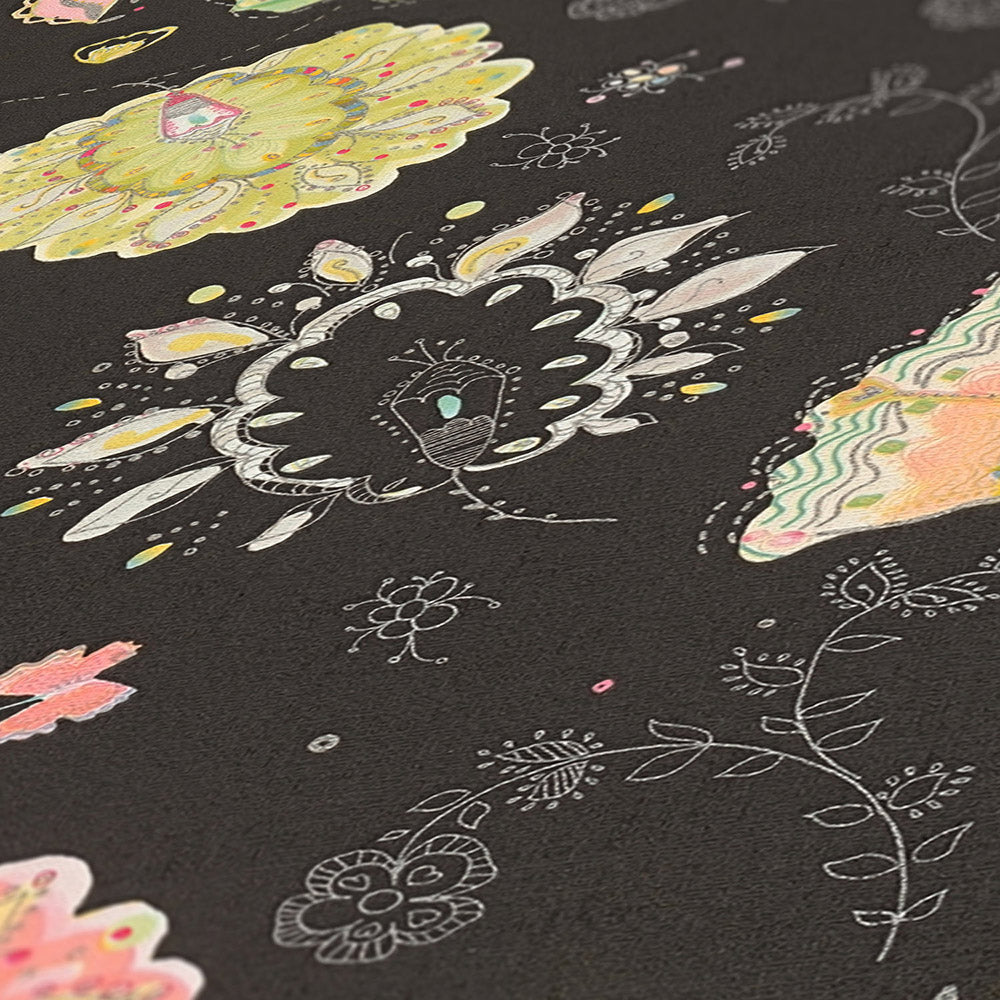 House of Turnowsky - Funky Floral  Leaves botanical wallpaper AS Creation    