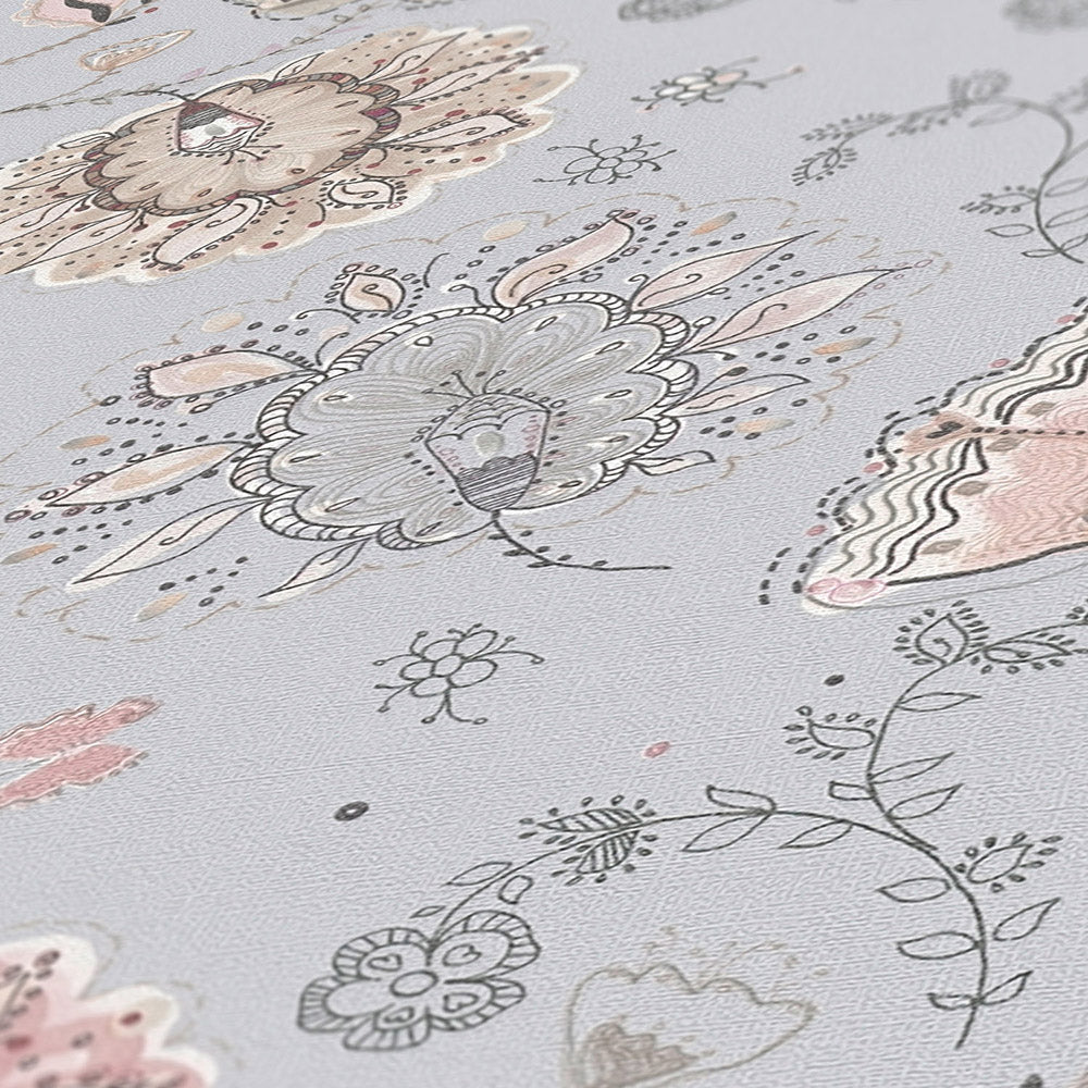 House of Turnowsky - Funky Floral  Leaves botanical wallpaper AS Creation    