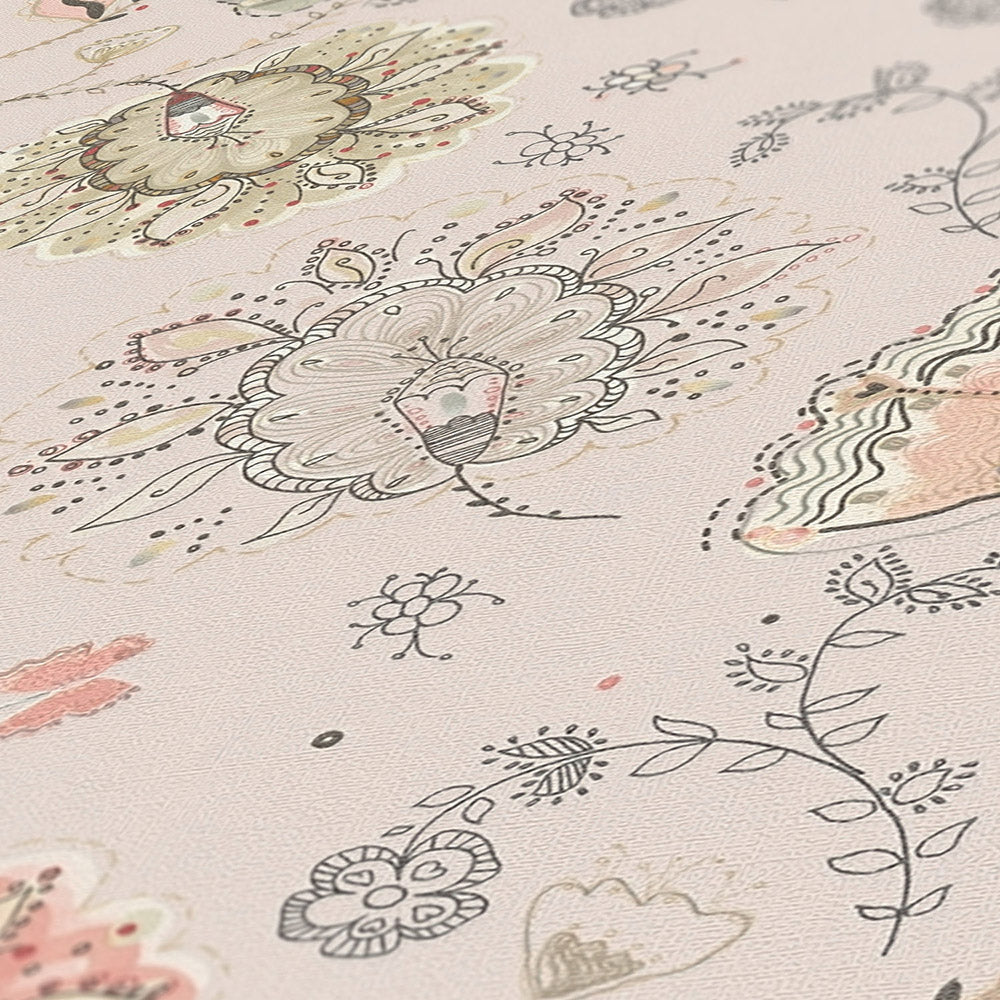 House of Turnowsky - Funky Floral  Leaves botanical wallpaper AS Creation    