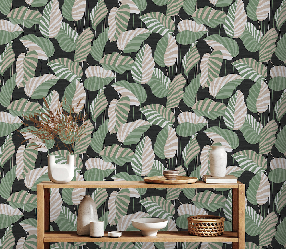 Antigua - Jungle Leaves botanical wallpaper AS Creation    
