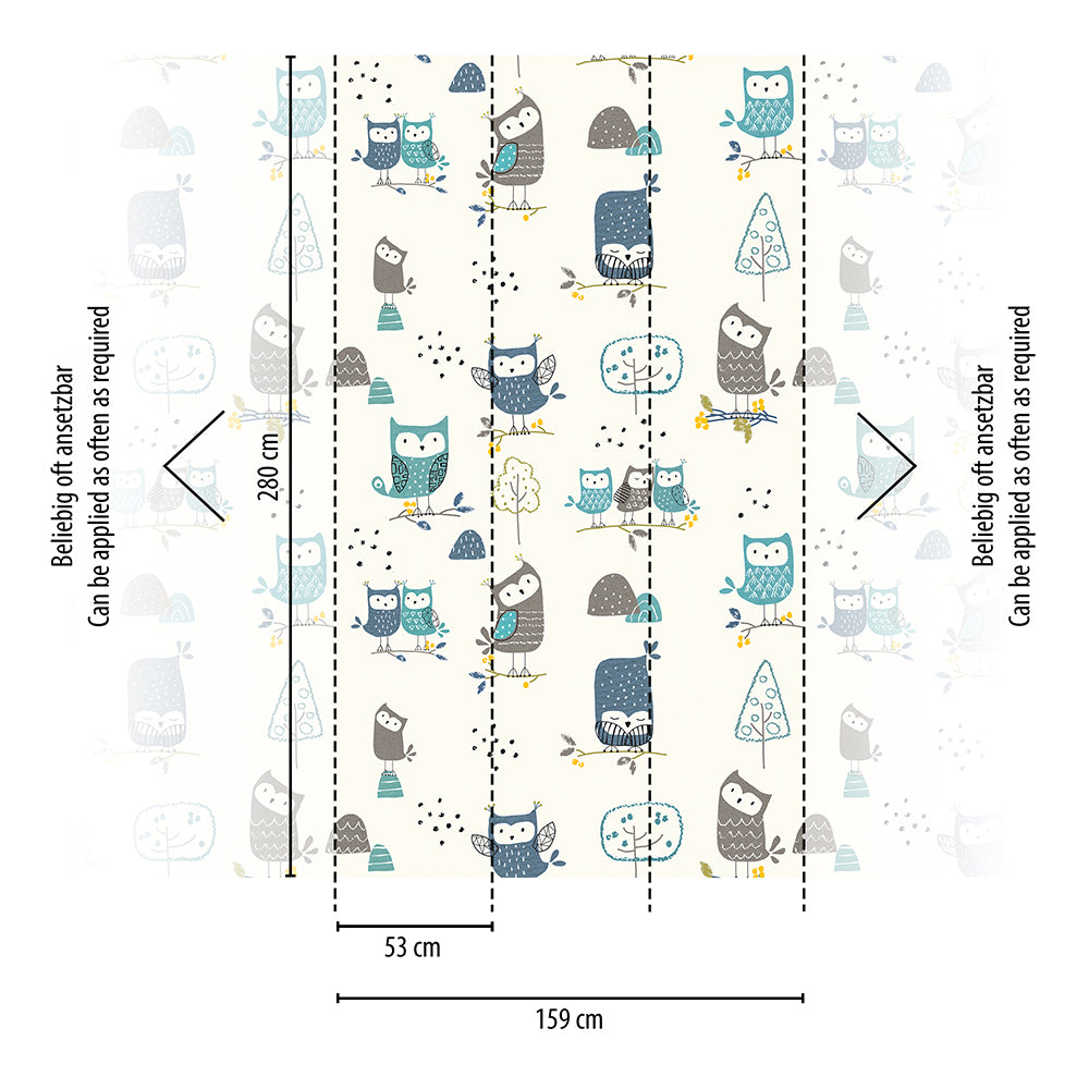 The Wall 2 - Cute Owls smart walls AS Creation    