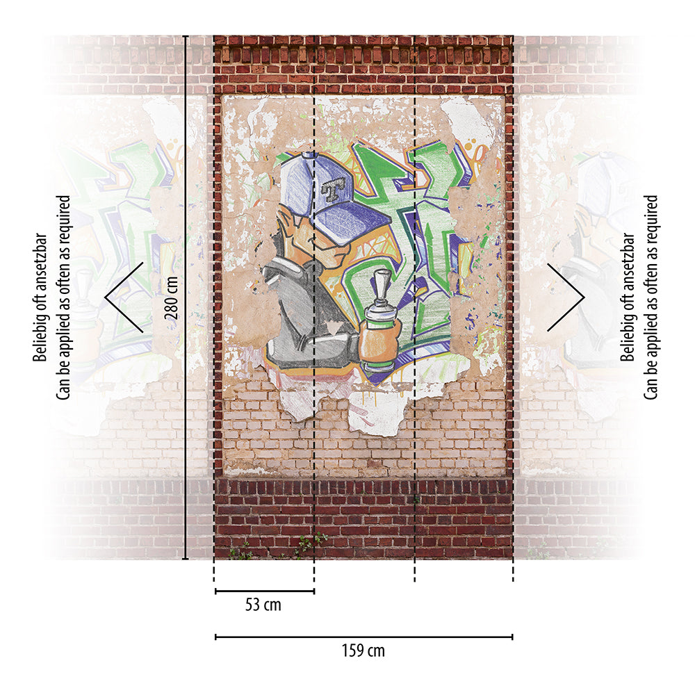 The Wall 2 - Street Art smart walls AS Creation    