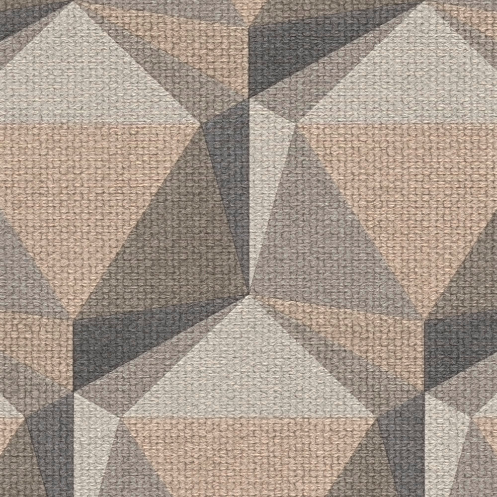 Nara - 3D Retro geometric wallpaper AS Creation    