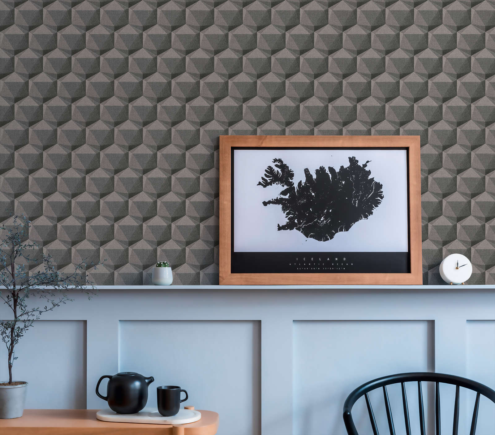 Nara - 3D Retro geometric wallpaper AS Creation    