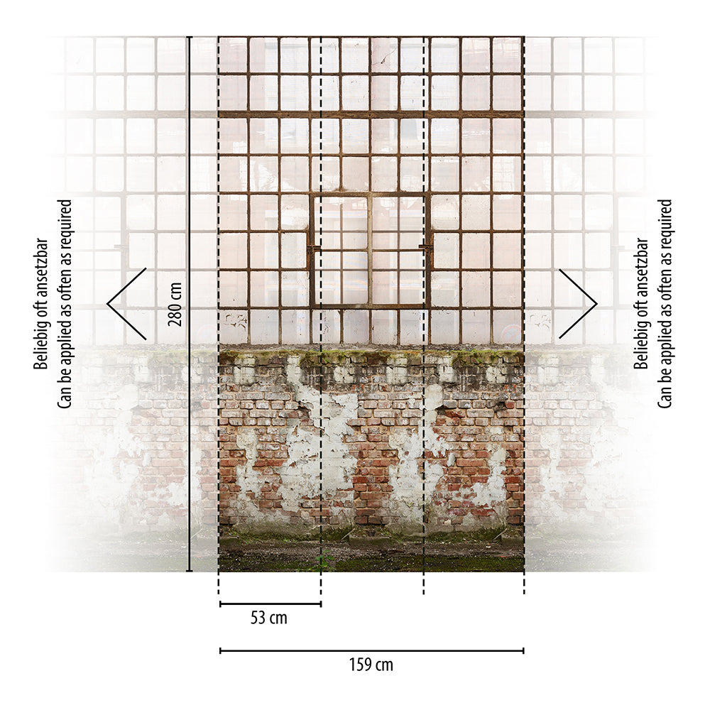 The Wall 2 - Industrial Windows smart walls AS Creation    