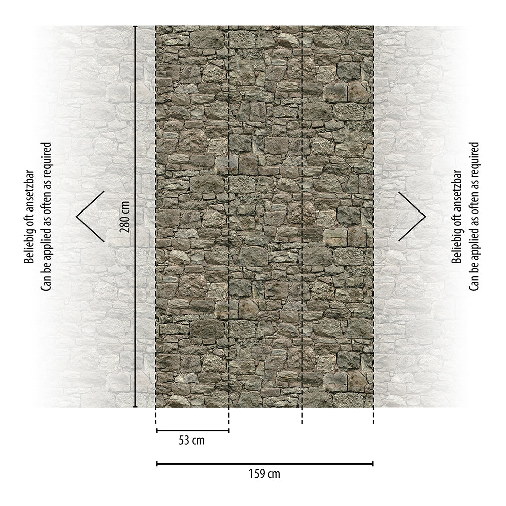 The Wall 2 - Castle Stone smart walls AS Creation    