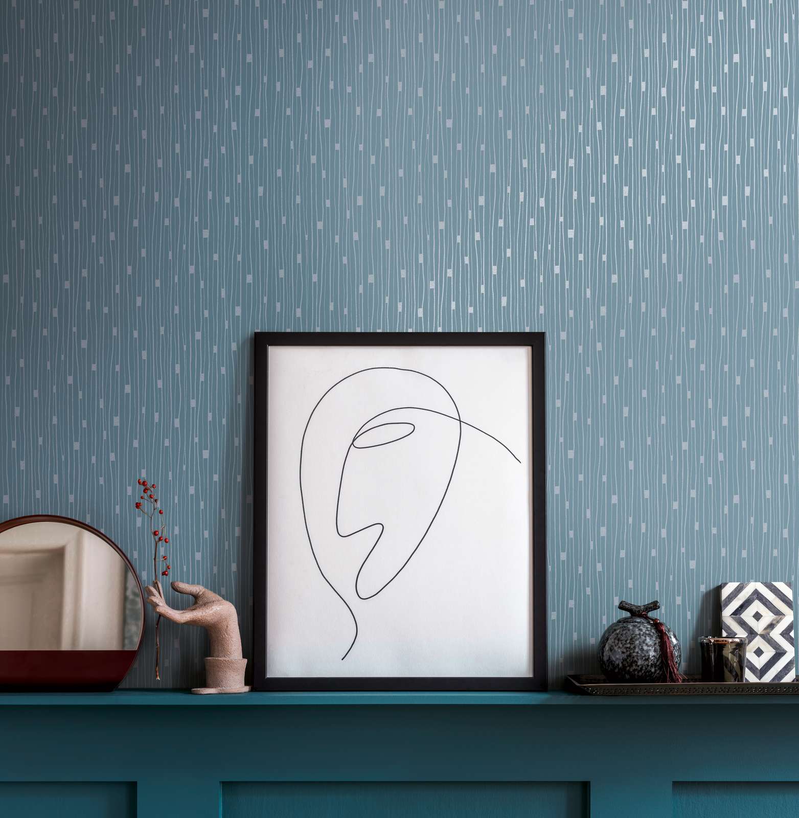 The Bos - 50s Line damask wallpaper AS Creation    