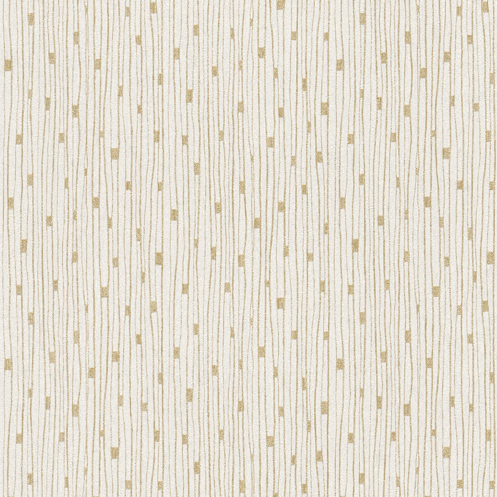 The Bos - 50s Line damask wallpaper AS Creation Roll Light Beige  388223
