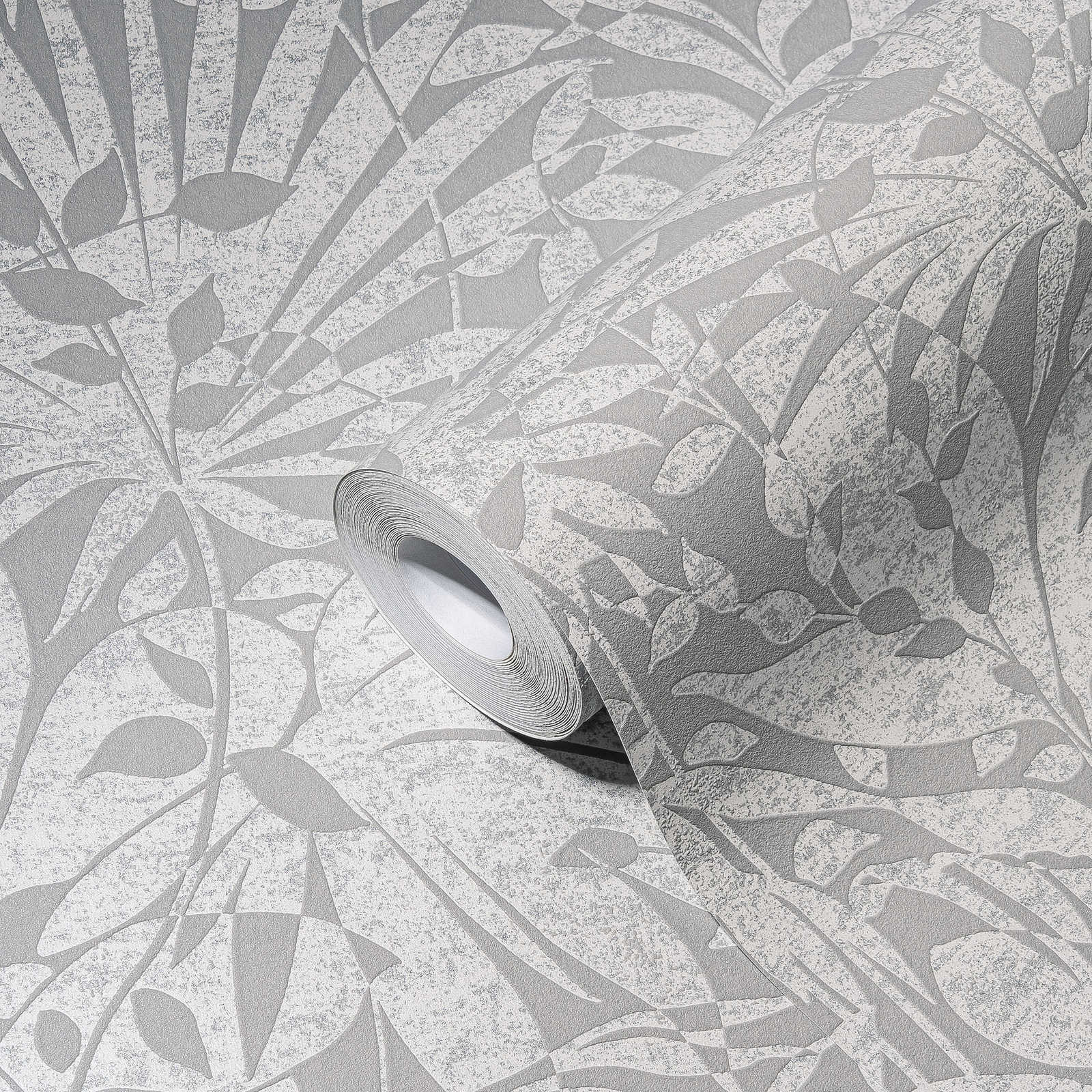The Bos - Textured Leaf botanical wallpaper AS Creation    
