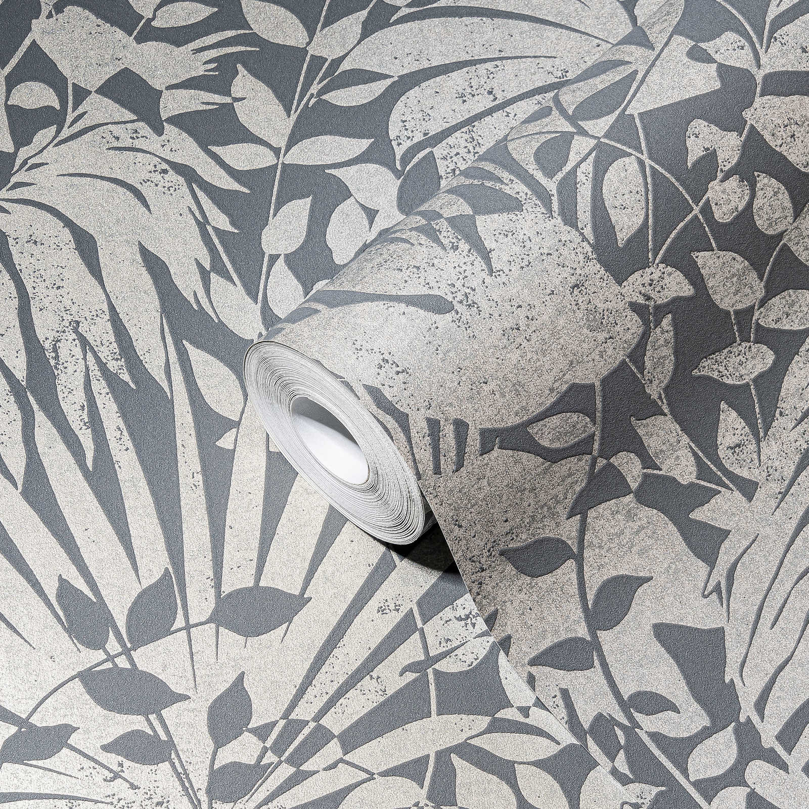 The Bos - Textured Leaf botanical wallpaper AS Creation    