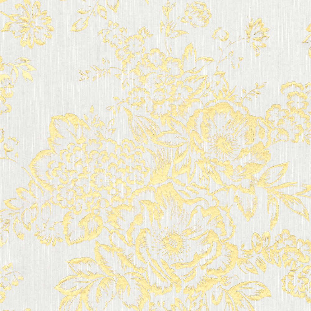 Metallic Silk textile wallpaper AS Creation Roll White 306571