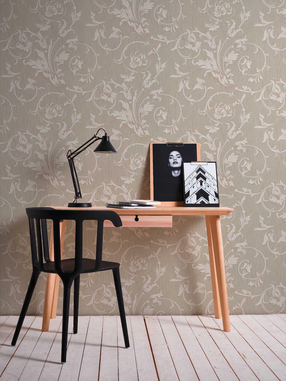 Tessuto - Embossed Filigree textile wallpaper AS Creation    