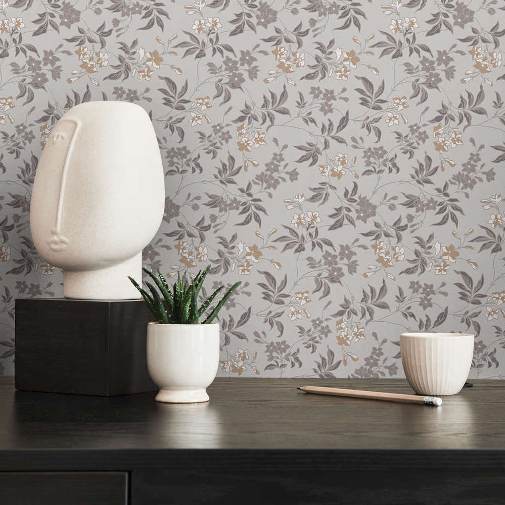 Art of Eden - Flower Tendrils botanical wallpaper AS Creation    