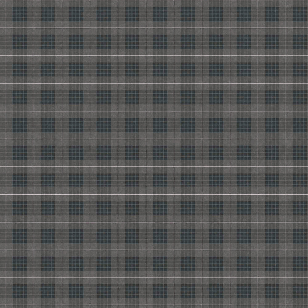 Art of Eden - Checkered Flannel geometric wallpaper AS Creation Roll Dark Grey  390648