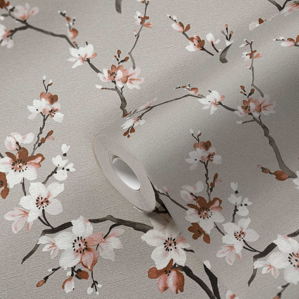 Desert Lodge - Cherry Blossom botanical wallpaper AS Creation    