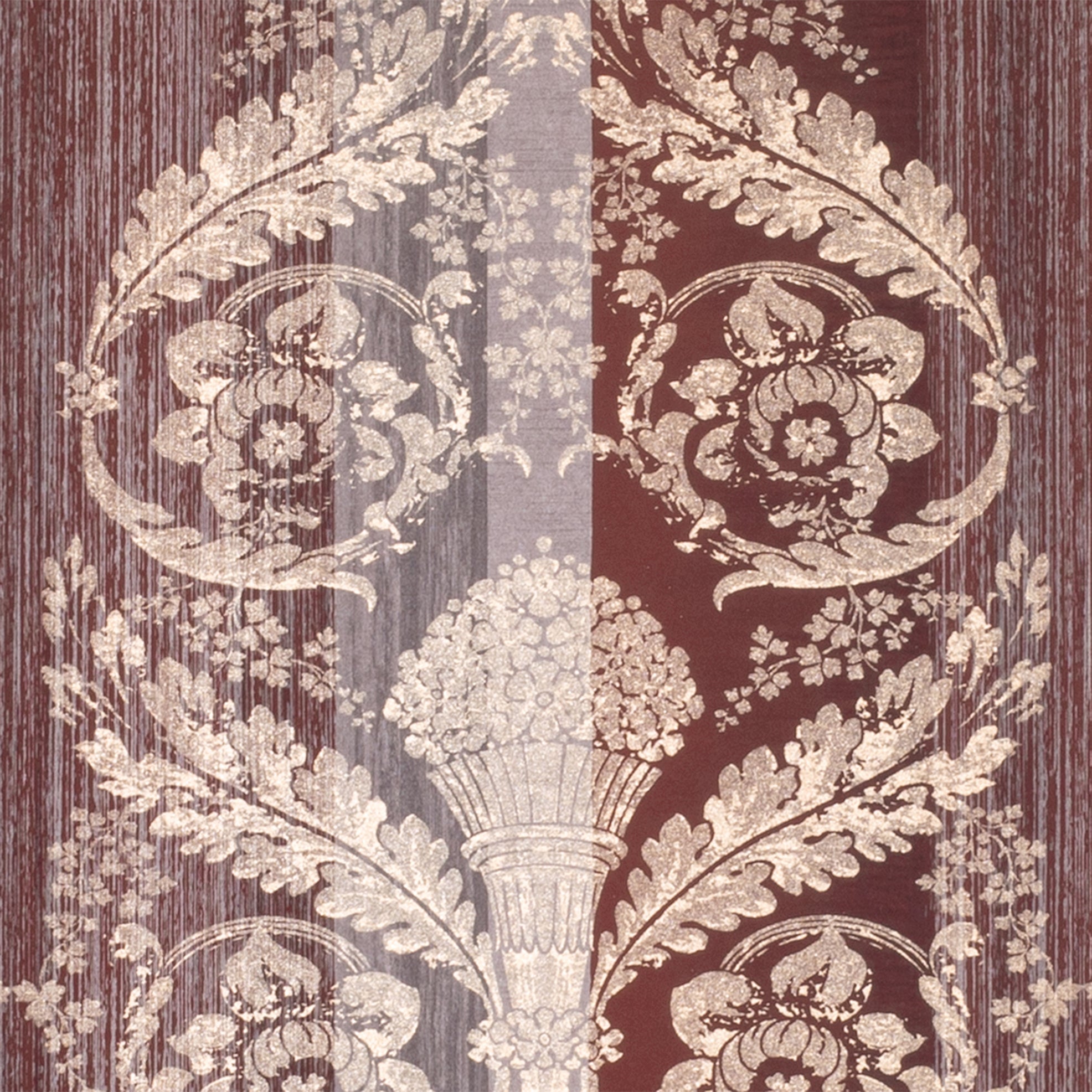 Adonea - Nerites damask wallpaper Hohenberger Roll Dark Red  64295