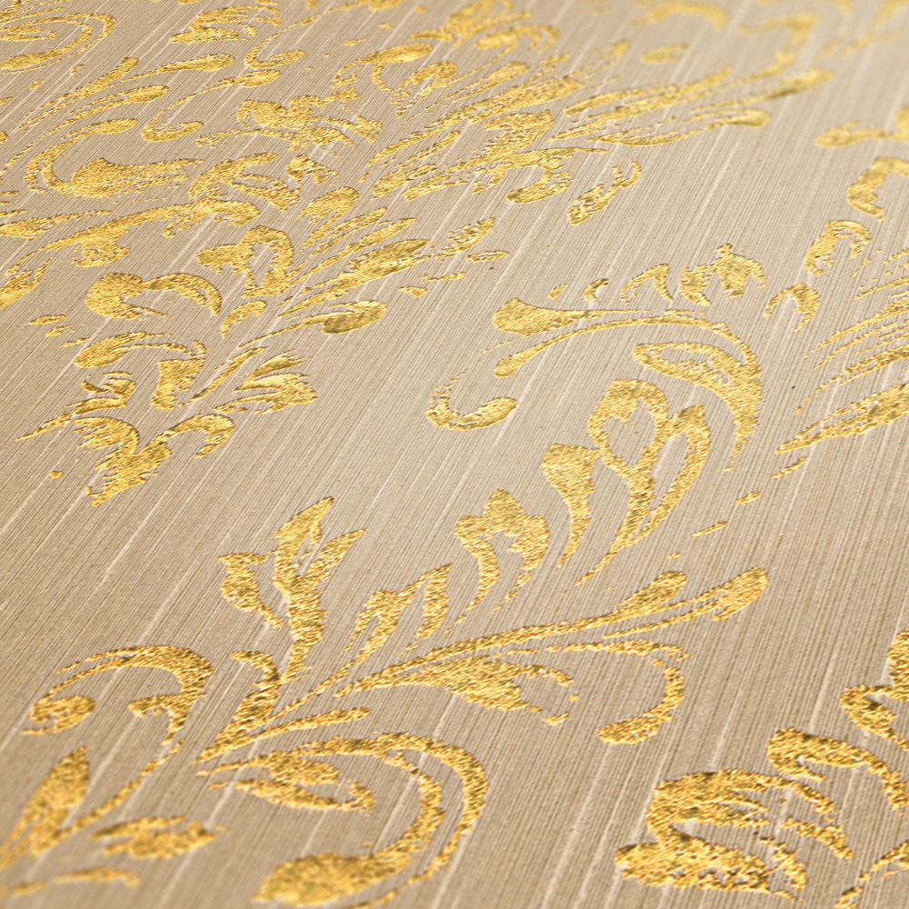 Metallic Silk textile wallpaper AS Creation    