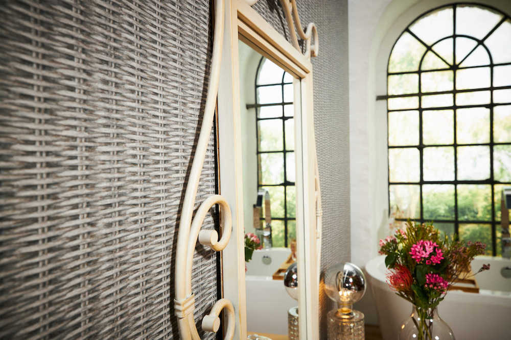 New Walls - Beautiful Basketweave bold wallpaper AS Creation    