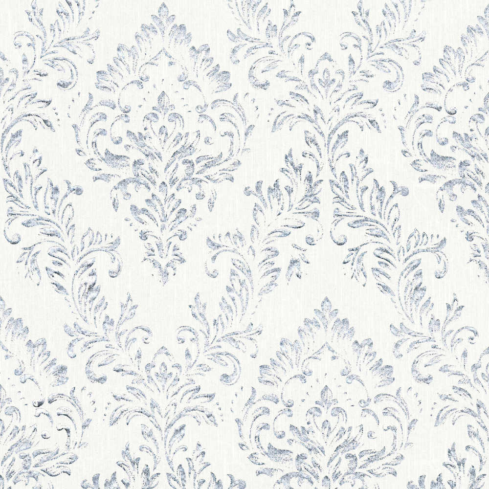 Metallic Silk textile wallpaper AS Creation Roll Silver  306591