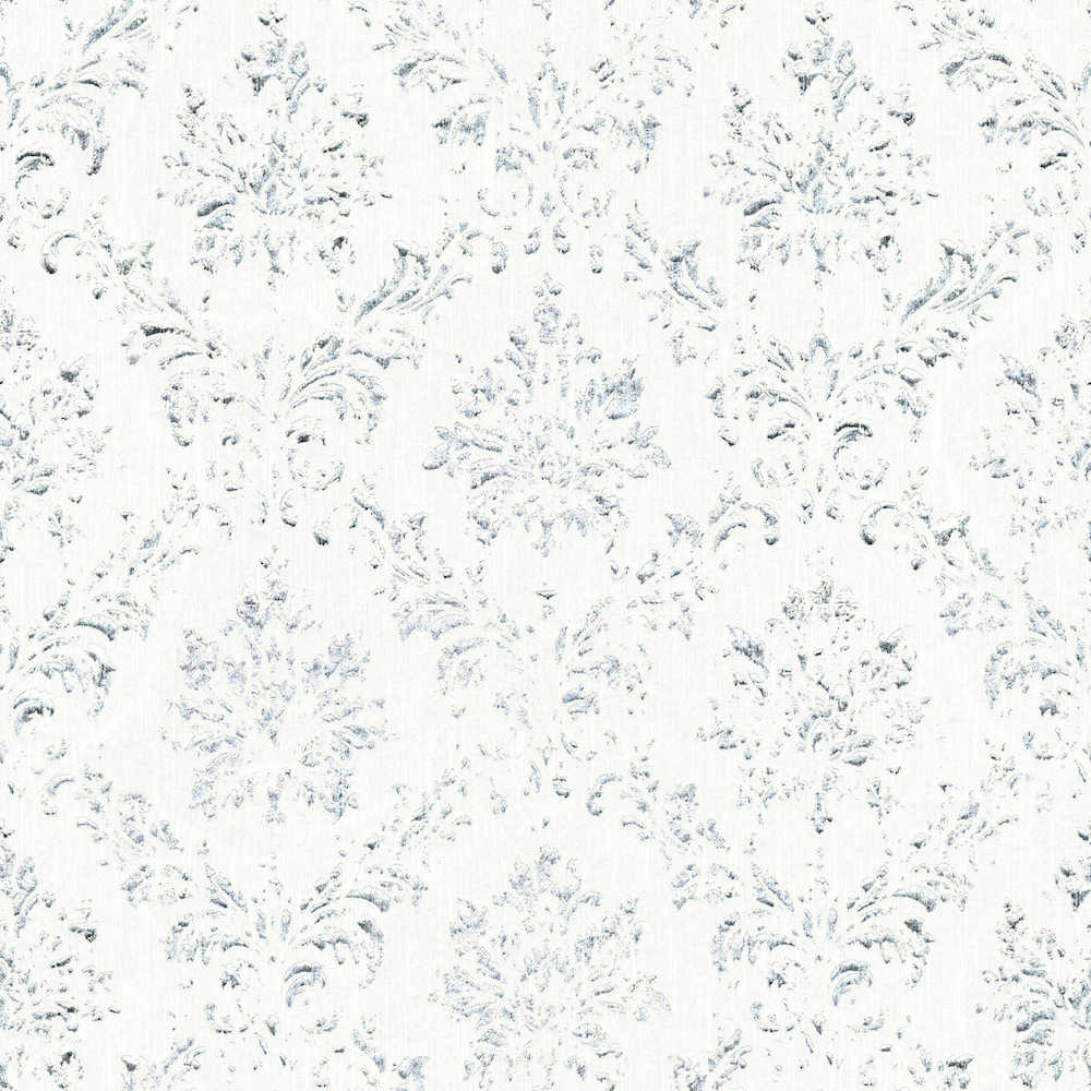 Metallic Silk textile wallpaper AS Creation Roll White  306621