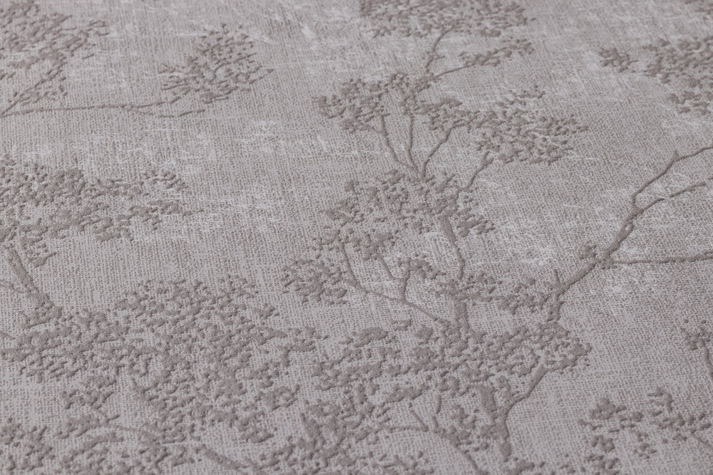 New Walls - Flourishing Linen botanical wallpaper AS Creation    