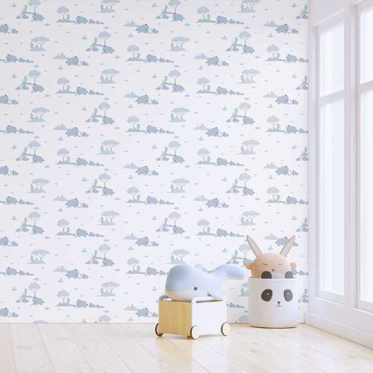 Little Love - Elephant Family kids wallpaper AS Creation    
