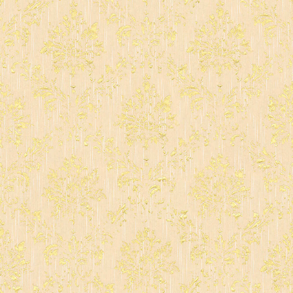 Metallic Silk textile wallpaper AS Creation Roll Gold  306623