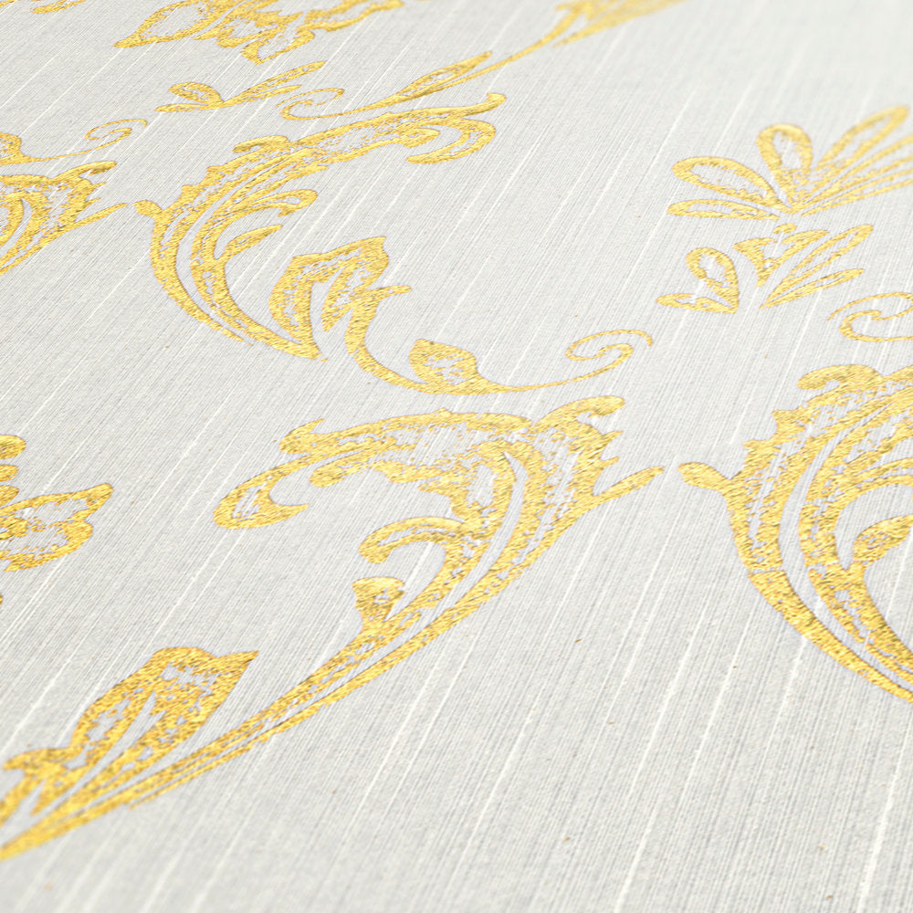 Metallic Silk textile wallpaper AS Creation    