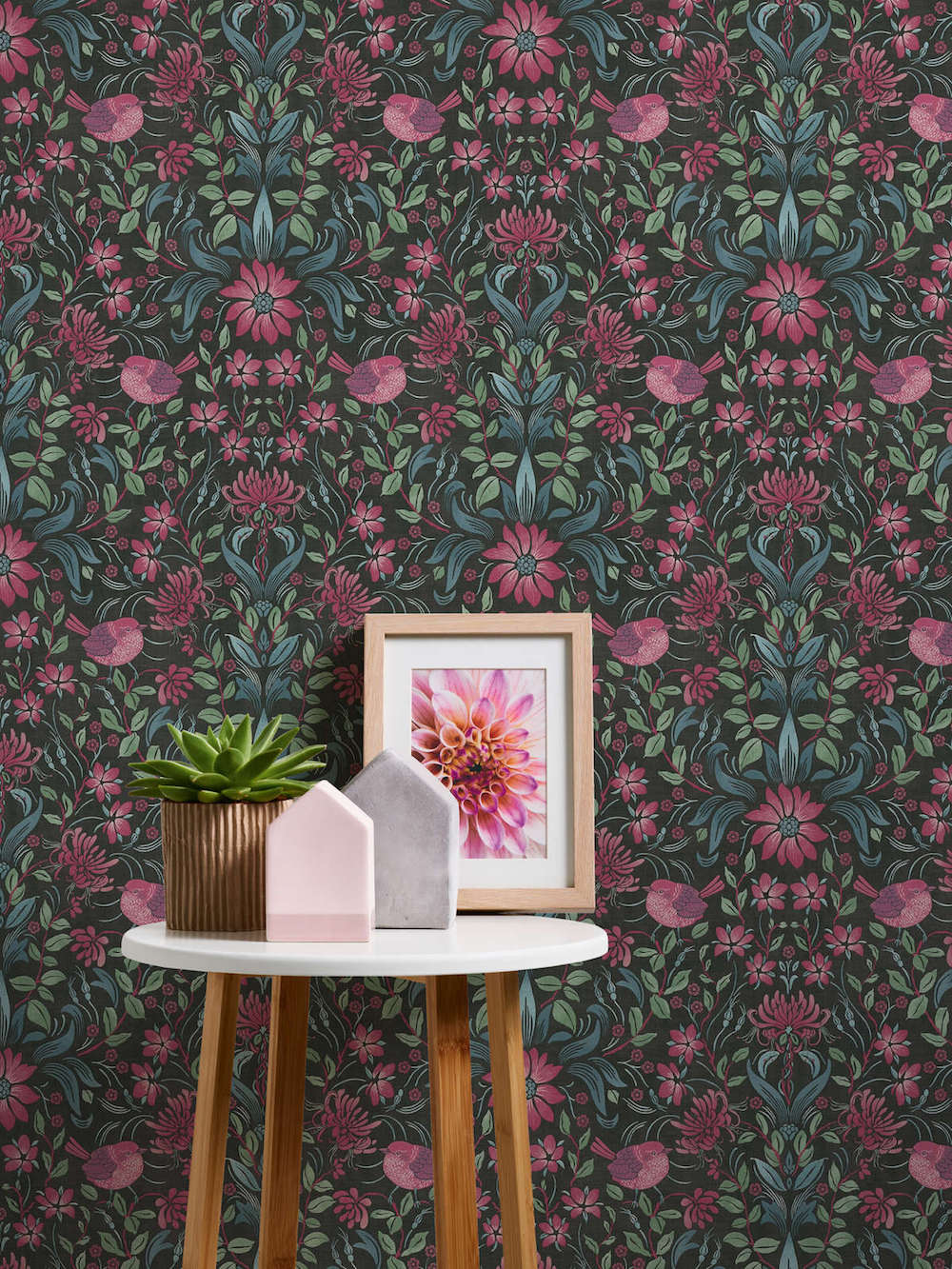 Maison Charme - Floral with Birds botanical wallpaper AS Creation    