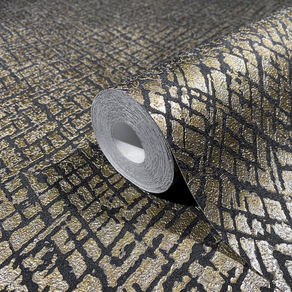 Papis Loveday - Metallic Cross Hatching industrial wallpaper Marburg    