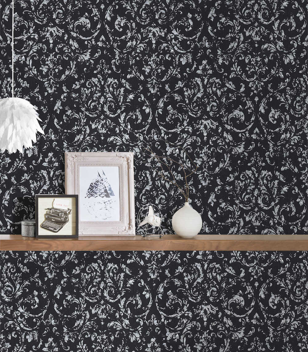 Metallic Silk textile wallpaper AS Creation    