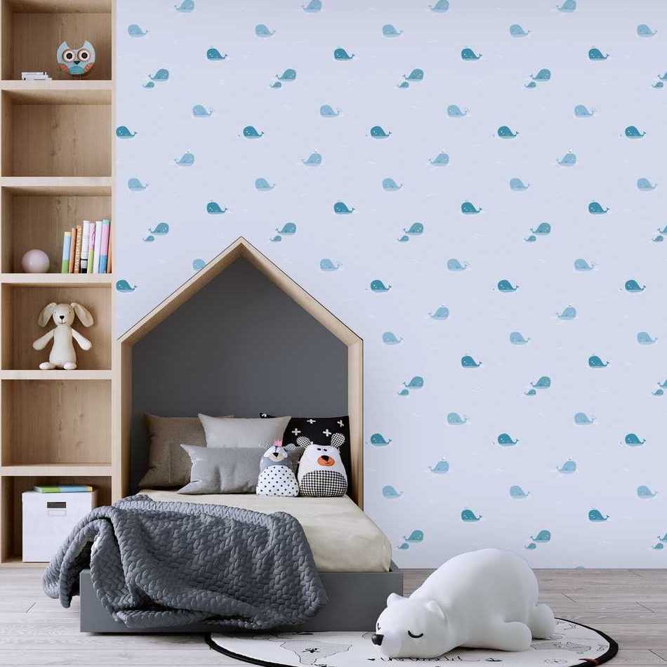 Little Love - Whales kids wallpaper AS Creation    
