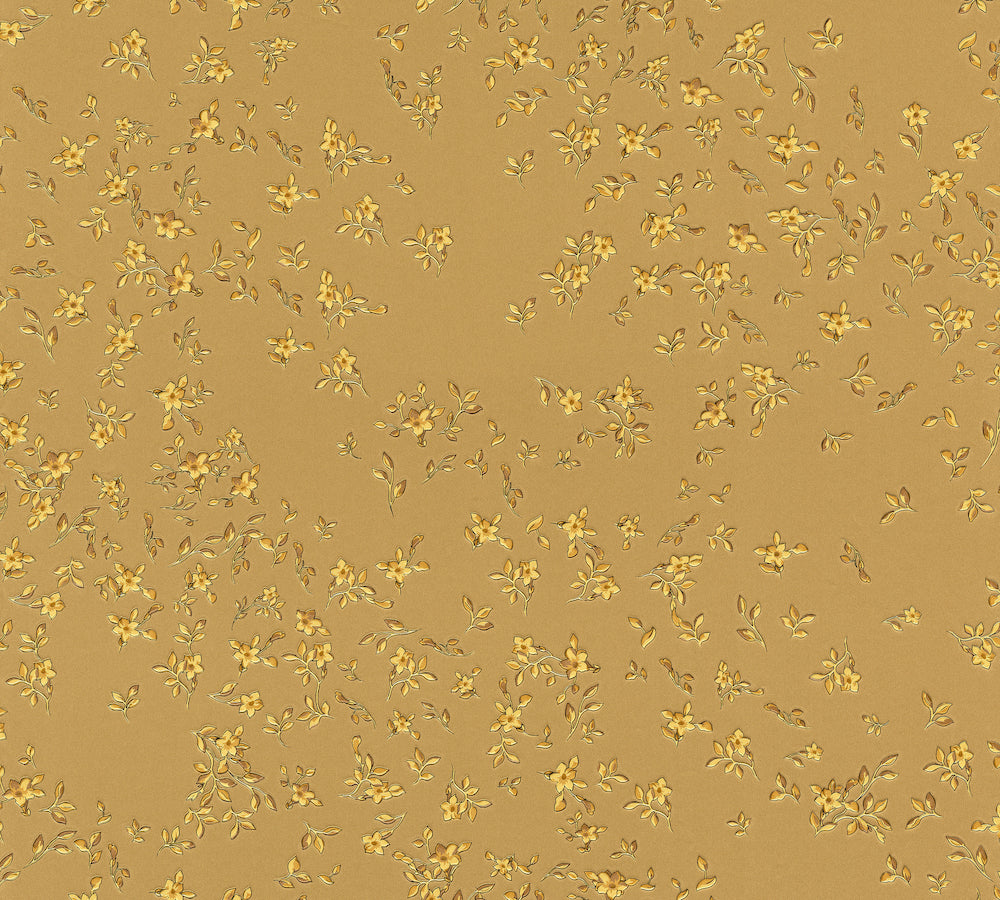 Versace 4- Petite Flowers designer wallpaper AS Creation Roll Gold  935853