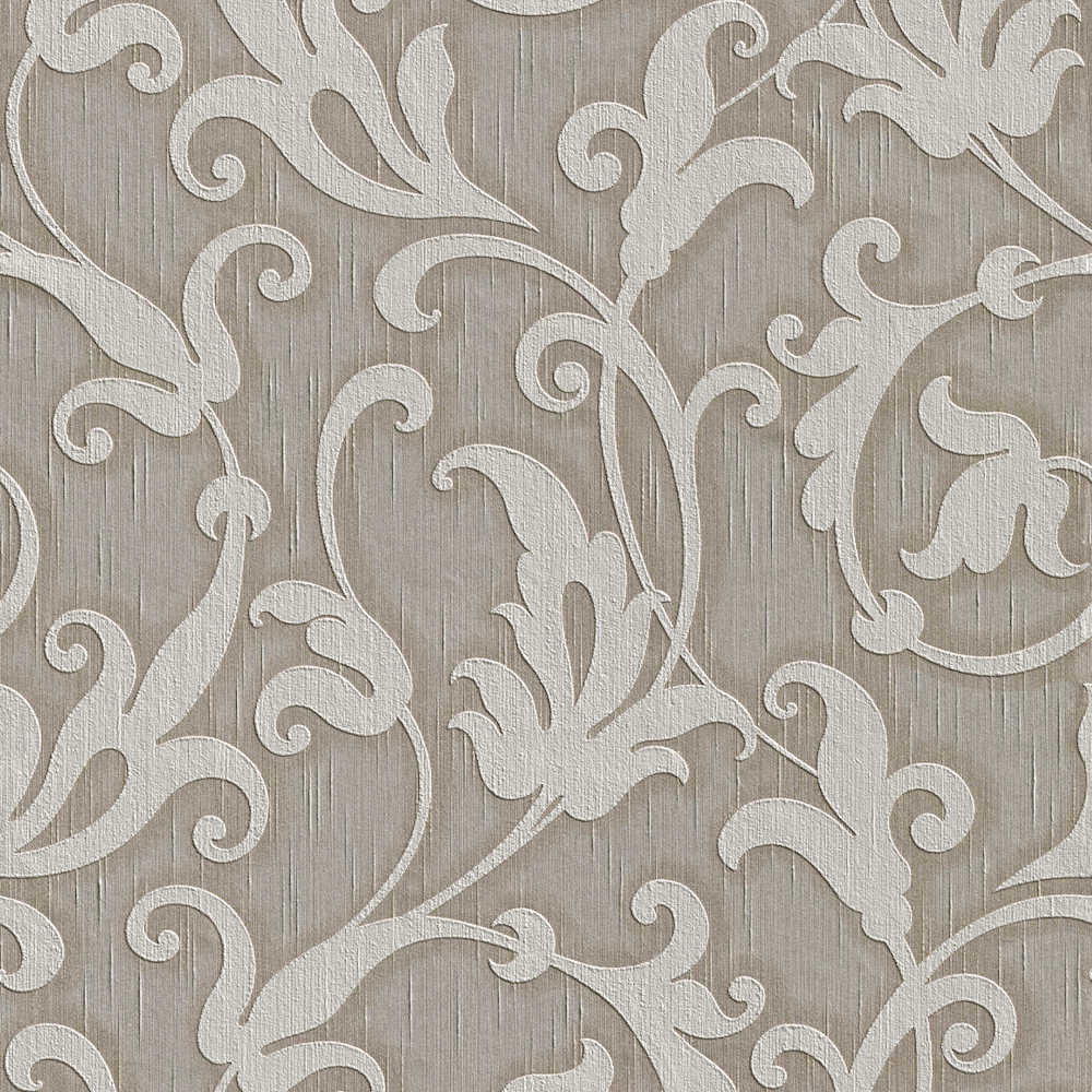 Tessuto - Fancy Filigree textile wallpaper AS Creation Roll Grey  954906