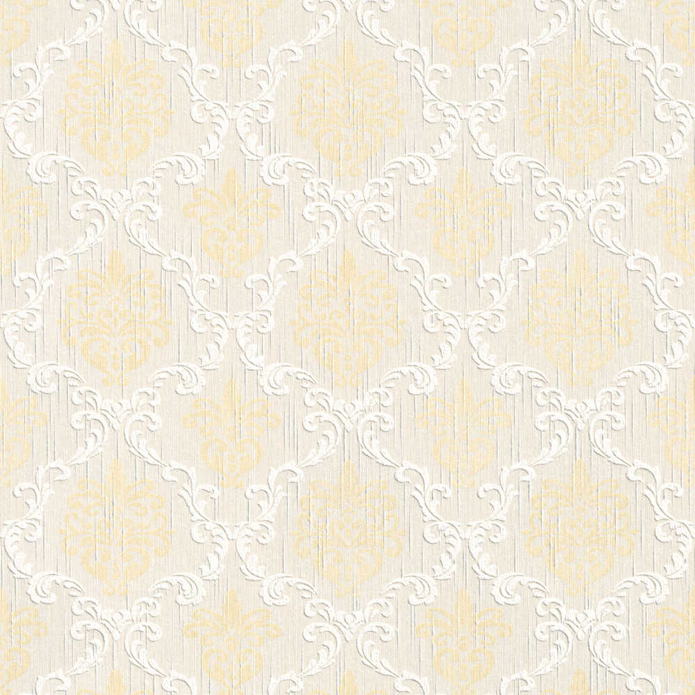 Tessuto - Filigree Trellis textile wallpaper AS Creation Roll Light Beige  956297
