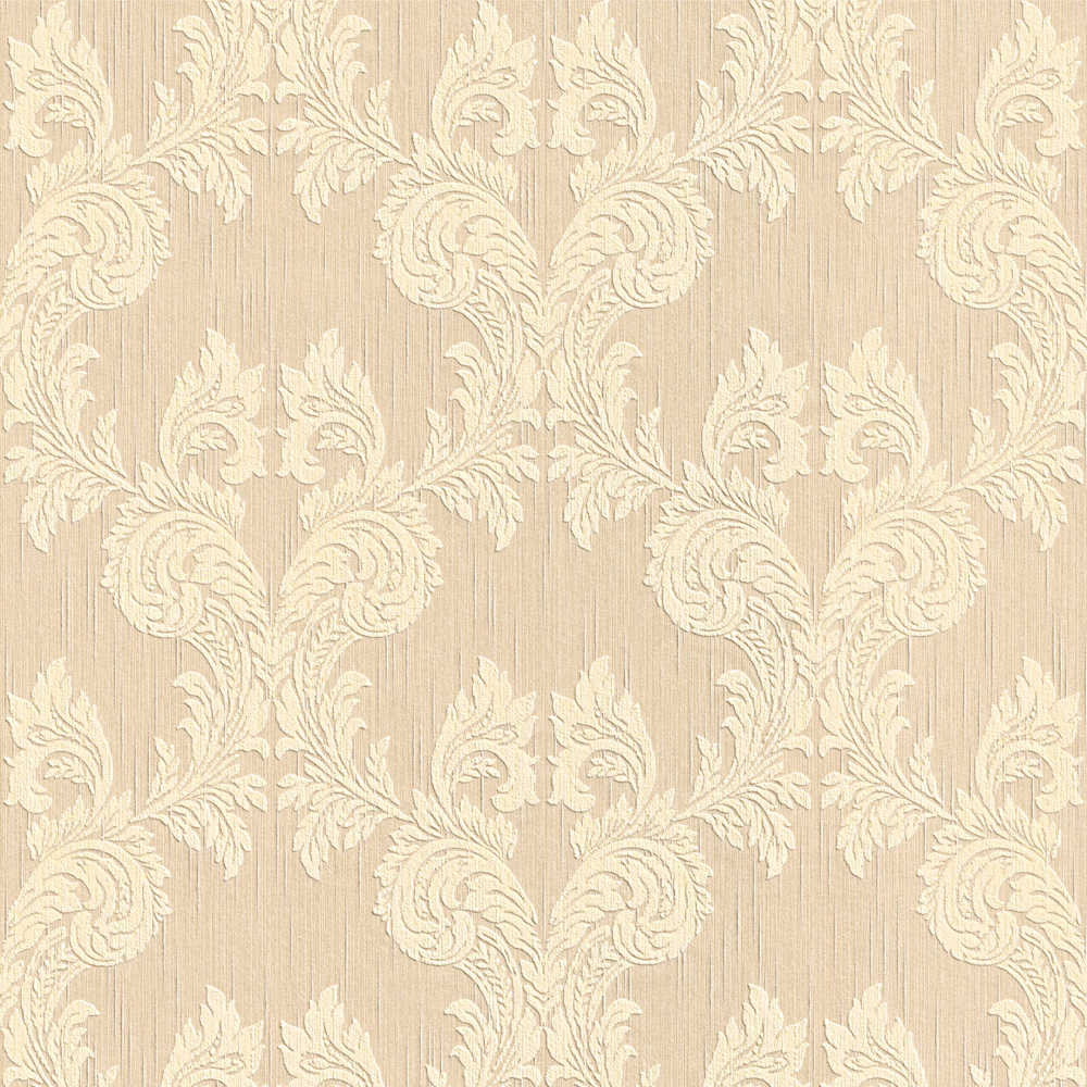Tessuto - Baroque Texture textile wallpaper AS Creation Roll Cream  956302