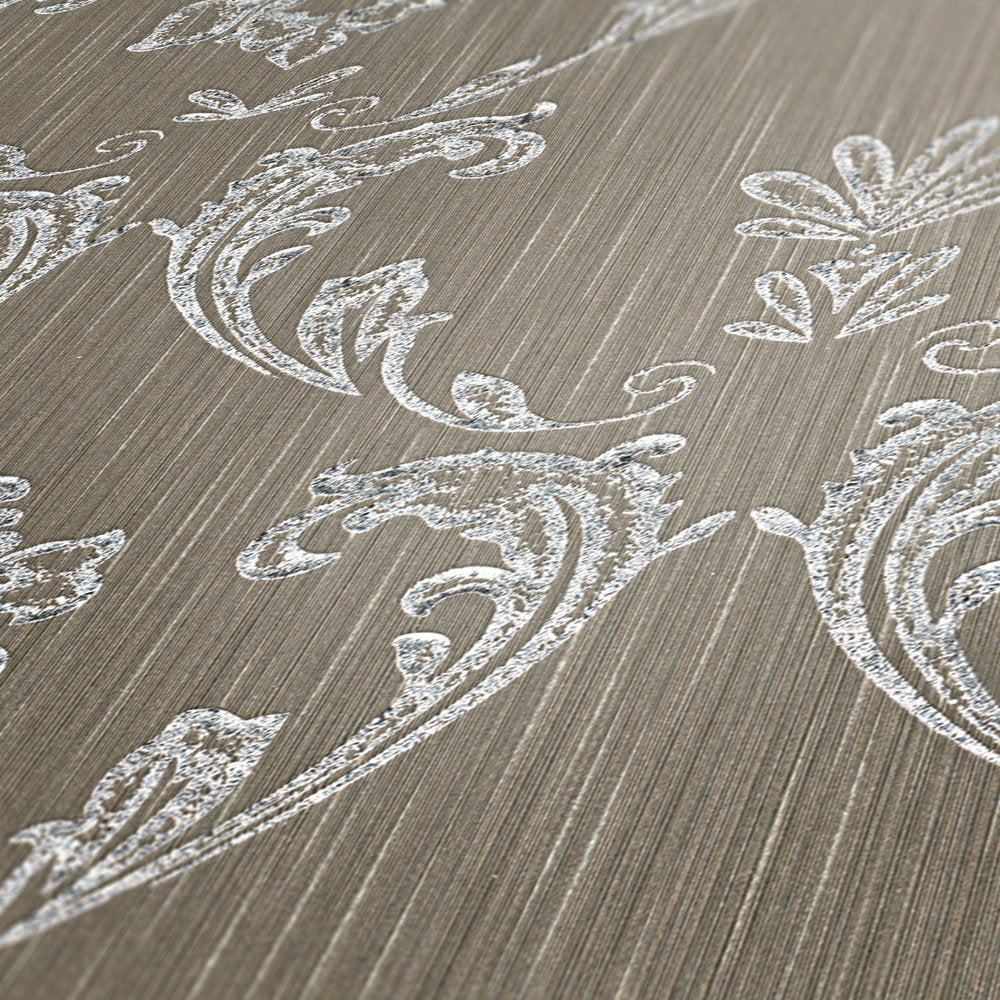 Metallic Silk textile wallpaper AS Creation    