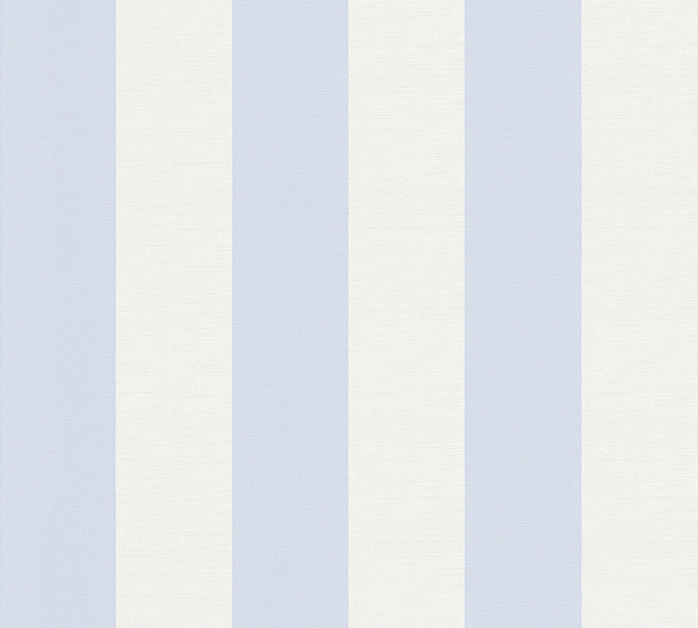 Maison Charme - Cottage Stripe damask wallpaper AS Creation Roll Light Blue  314024