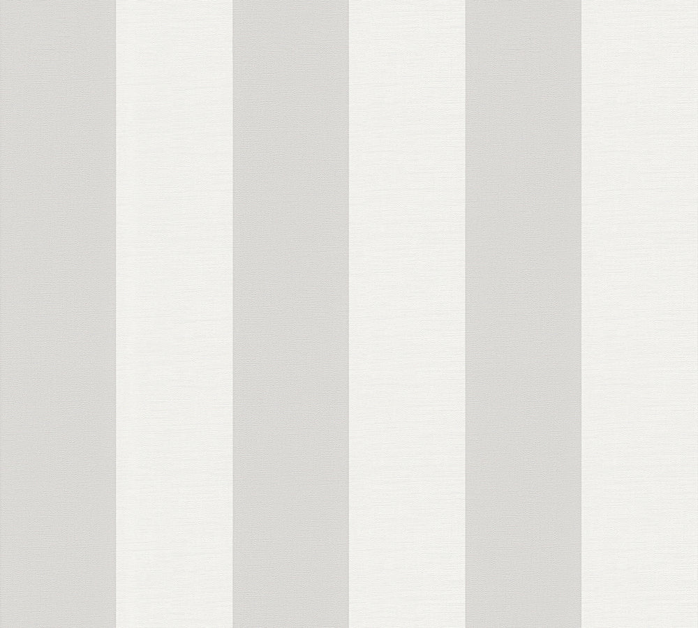 Maison Charme - Cottage Stripe stripe wallpaper AS Creation Roll Light Grey  314031
