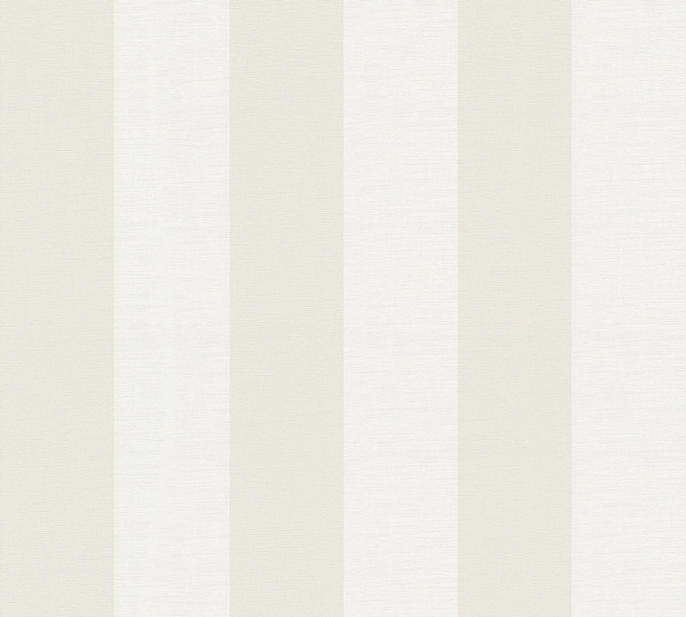 Maison Charme - Cottage Stripe damask wallpaper AS Creation Roll Light Beige  314055