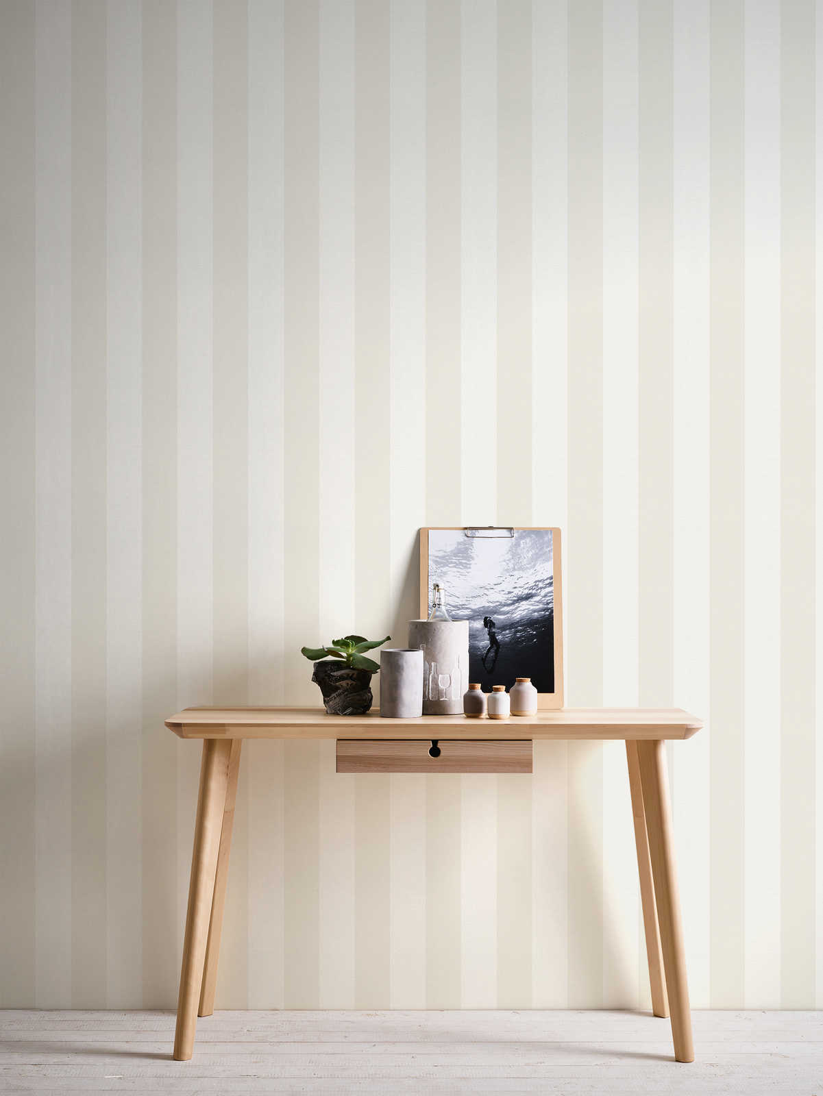 Maison Charme - Cottage Stripe damask wallpaper AS Creation    