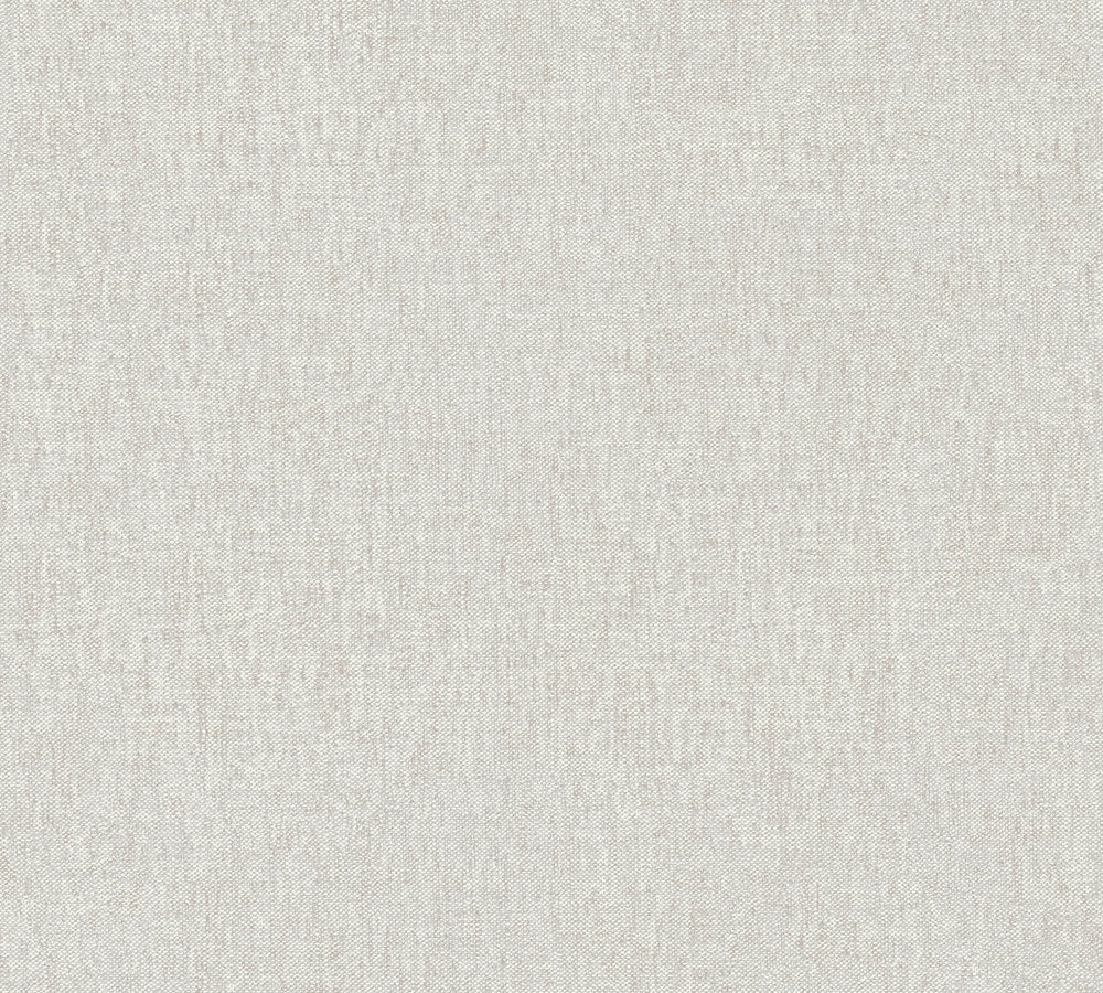 Alpha - Contemporary Linens plain wallpaper AS Creation Roll Beige  333741