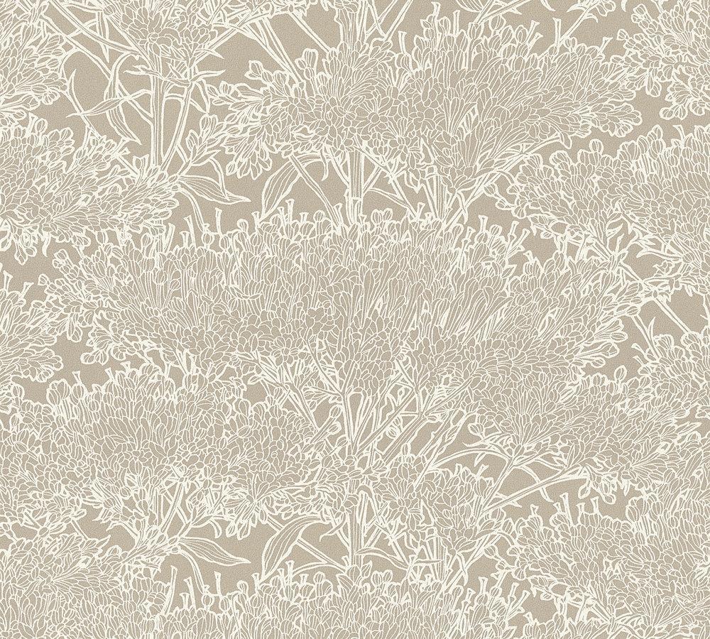 Absolutely Chic - Botanical Chic botanical wallpaper AS Creation Roll Beige  369724