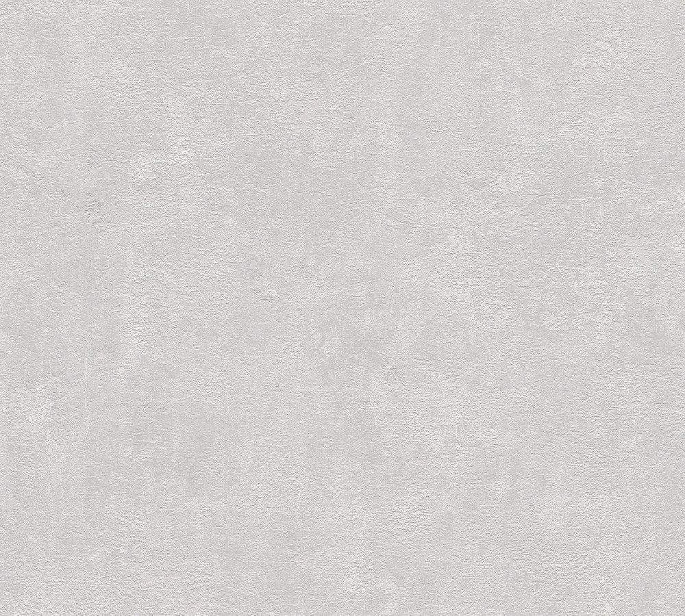 Industrial Elements - Crisp Concrete plain wallpaper AS Creation Roll Light Grey  374183